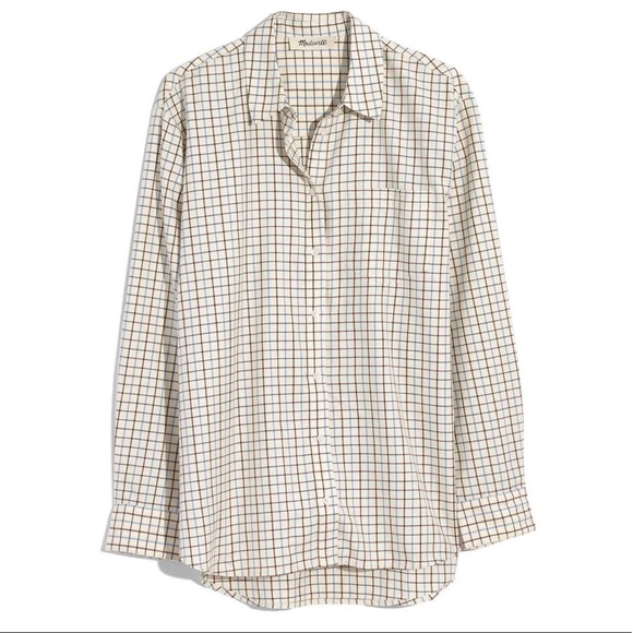 # Madewell Oversized Ex-boyfriend Plaid Shirt - New With Tag - Picture 4 of 5